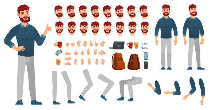 Cartoon Man Poses Images – Browse 126,357 Stock Photos, Vectors, and Video  | Adobe Stock