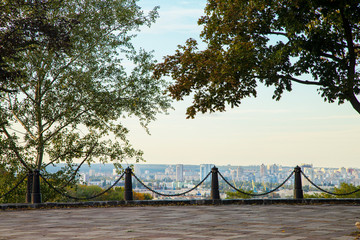 Abstract city landscape of Kiev