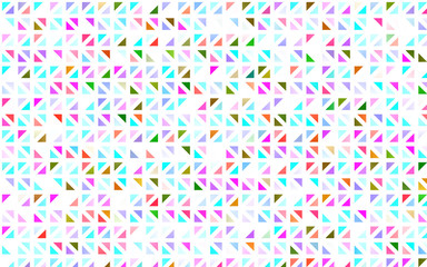 Fototapeta na wymiar Light Multicolor, Rainbow vector template with crystals, triangles. Illustration with set of colorful triangles. Smart design for your business advert.