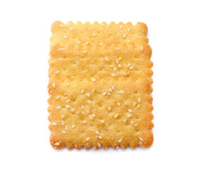 Cracker isolated on white