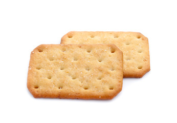Cracker isolated on white