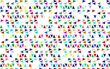Light Multicolor, Rainbow vector pattern in polygonal style. Abstract gradient illustration with triangles. Best design for your ad, poster, banner.