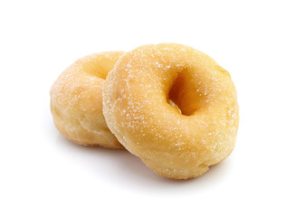 Sugar donut isolated on a white background