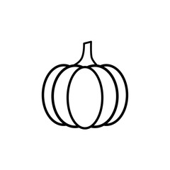 pumpkin icon - black vector