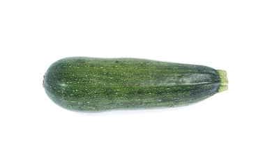 Fresh zucchini on white backgruond