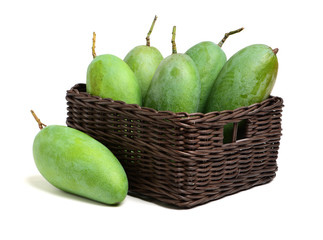 mangos on a white background 