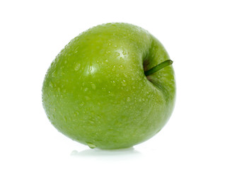 Green apple, isolated on white background