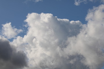 blue sky with white clouds