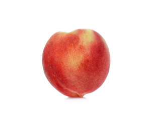 Peach isolated on white