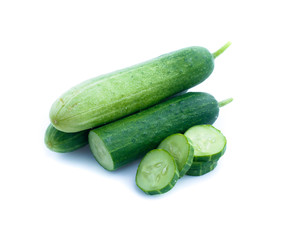 Cucumber  isolated on white background
