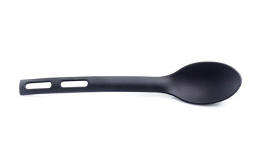 black kitchen utensil collection, isolated on white background