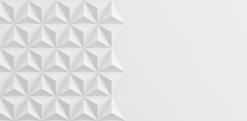 Triangular abstract geometric gray background of triangular volumetric elements of different random size. 3D illustration