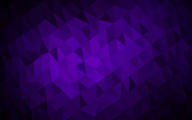 Dark Purple vector polygonal background. Creative illustration in halftone style with gradient. Template for a cell phone background.