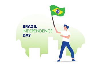 Independence day of Brazil Vector Illustration