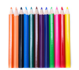 Color pencils isolated on white
