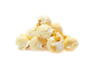 Popcorn isolated on white background