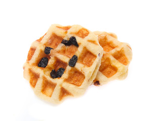 waffles isolated on white background