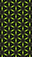 Ornate geometric pattern and abstract colored background