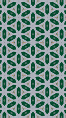 Ornate geometric pattern and abstract colored background