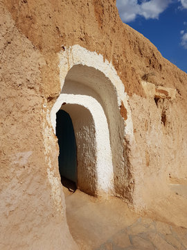 An entrance of the traditional Tunisian dwelling