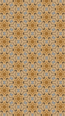 Ornate geometric pattern and abstract colored background