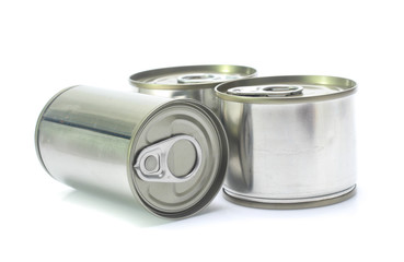 aluminum can isolated on white background