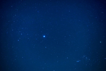 Night dark sky with bright stars as nature milky way space background