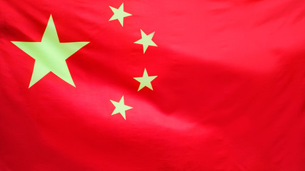 China waving flag. flag background.
