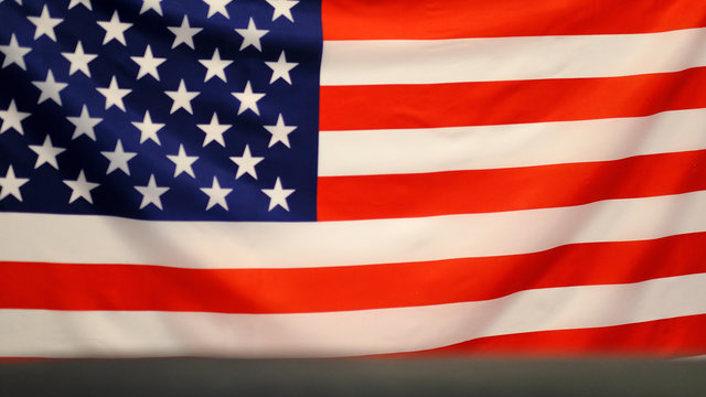 United States of America waving flag. background