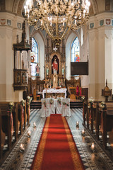 Fototapeta na wymiar interior of church