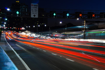 traffic streak lights