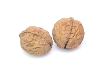Walnut isolated on white background