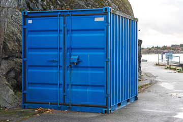 Blue Cargo Container