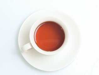 Cup of tea isolated on white background
