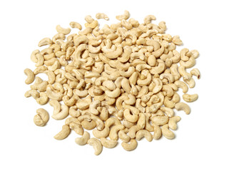 Cashew on a white background 