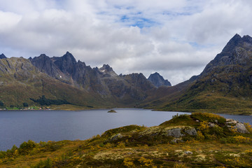 Fototapeta na wymiar Lofoten landscape, Norway