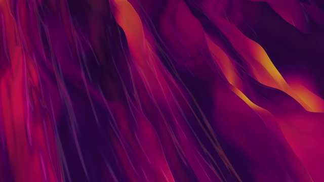Modern design cool gradient ramp mobile phone smartphone deep dark purple yellow pink color wave curve line bend background. Infinite motion ocean loop cycle sequence.
