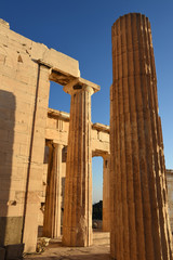 Acropolis of Athens temple in Athens in Greece