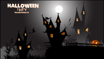 Halloween Flyer and Greeting Cards