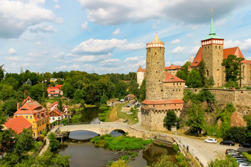 Bautzen , Saxony , Germany – August, 9th 2019: Bautzen old town with fortifications and towers...