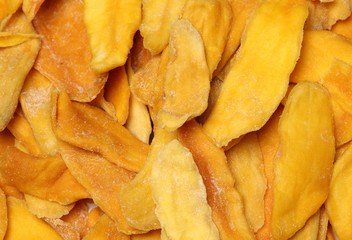 Mango. dry mango on the background