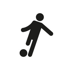 Football player icon. Simple vector illustration