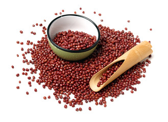 red beans isolated on white background