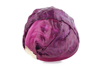 Obraz premium Purple cabbage isolated on white background