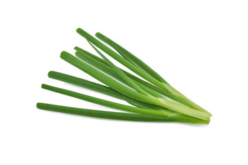 Green onion isolated on the white background