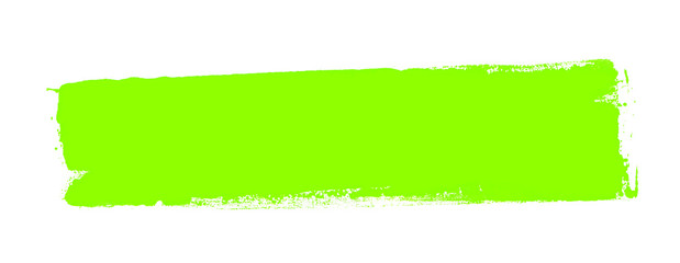 Handgemalter Farbstreifen mit Textfreiraum aus hellgrüner Farbe