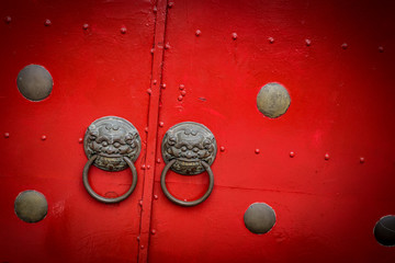 Dragon head door in National History Museum, Taipei, Taiwan