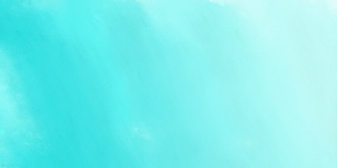 fine brushed / painted background with turquoise, pale turquoise and aqua marine color and space for text. can be used for cover design, poster, advertising