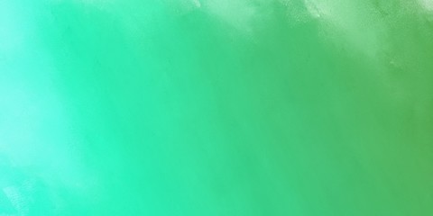 fine brushed / painted background with medium sea green, aqua marine and turquoise color and space for text. can be used for wallpaper, cover design, poster, advertising
