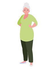 Grandmother cartoon vector design icon